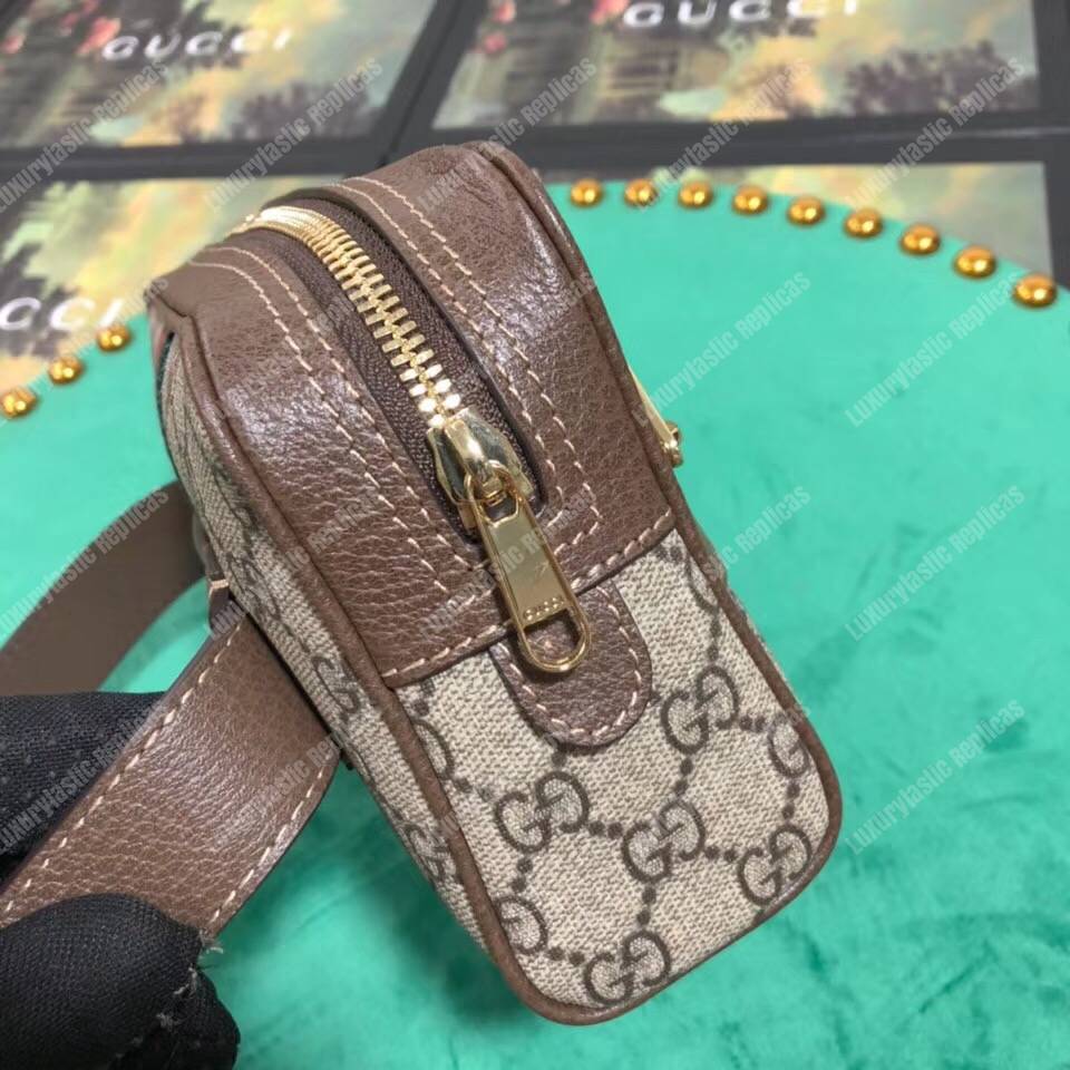 G*u*i ophidia gg sup*e small belt bag beige/ebony