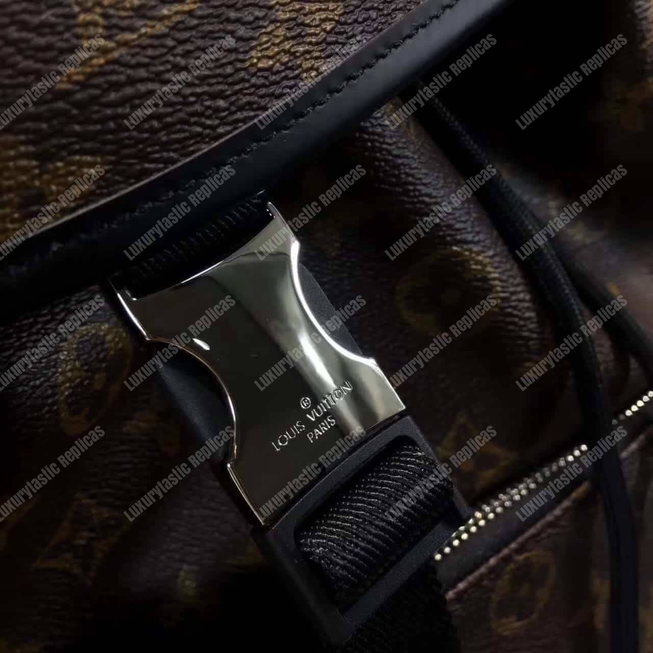 LV Zack Backpack Monogram Macassar Canvas