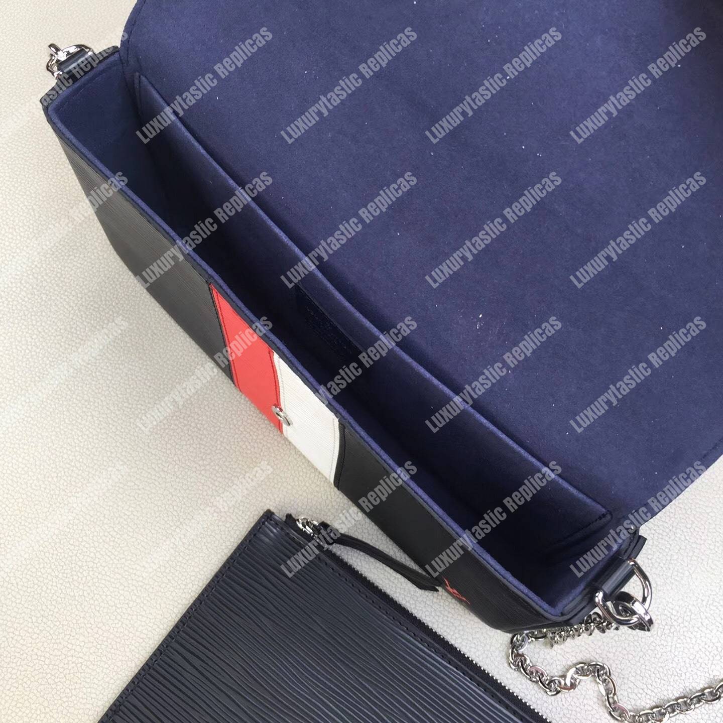 LV Pochette Felicie Epi Leather Noir