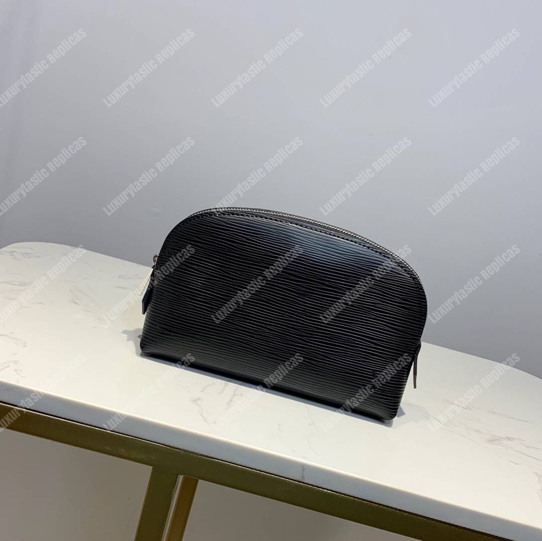 LV Cosmetic Pouch PM Epi Leather Noir
