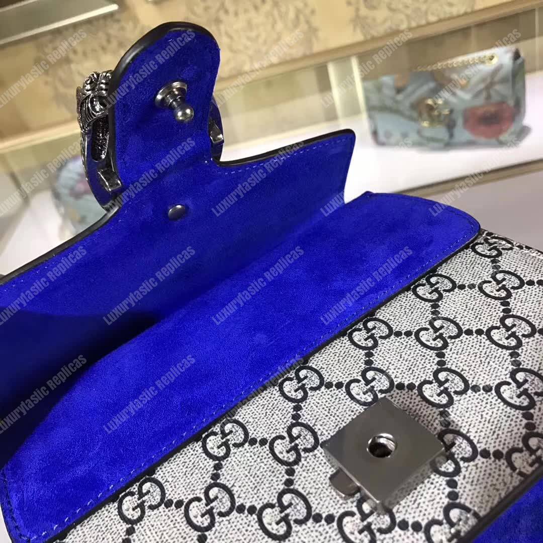 G*u*i dionysus blue blooms print mini chain bag
