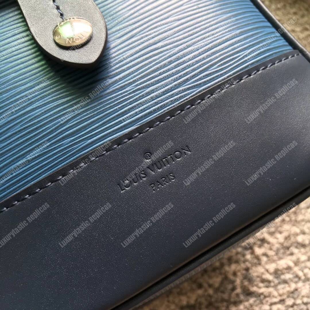 LV Messenger Bag Epi Leather Blue 2017