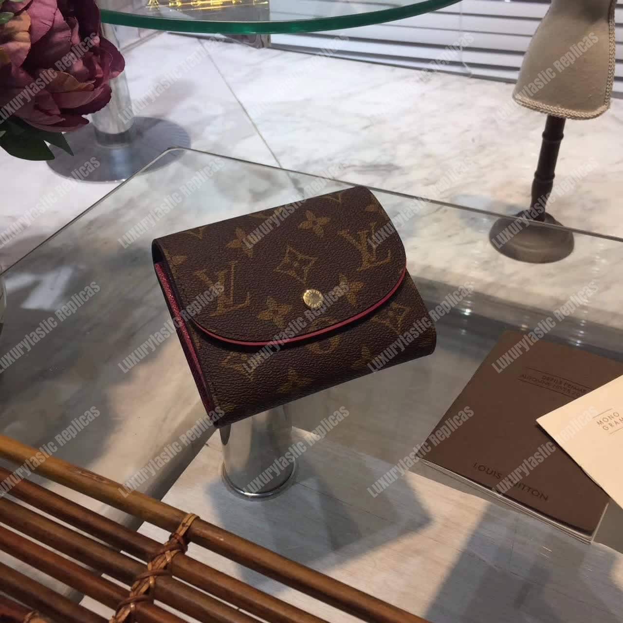 LV Ariane Wallet Monogram Fuchsia