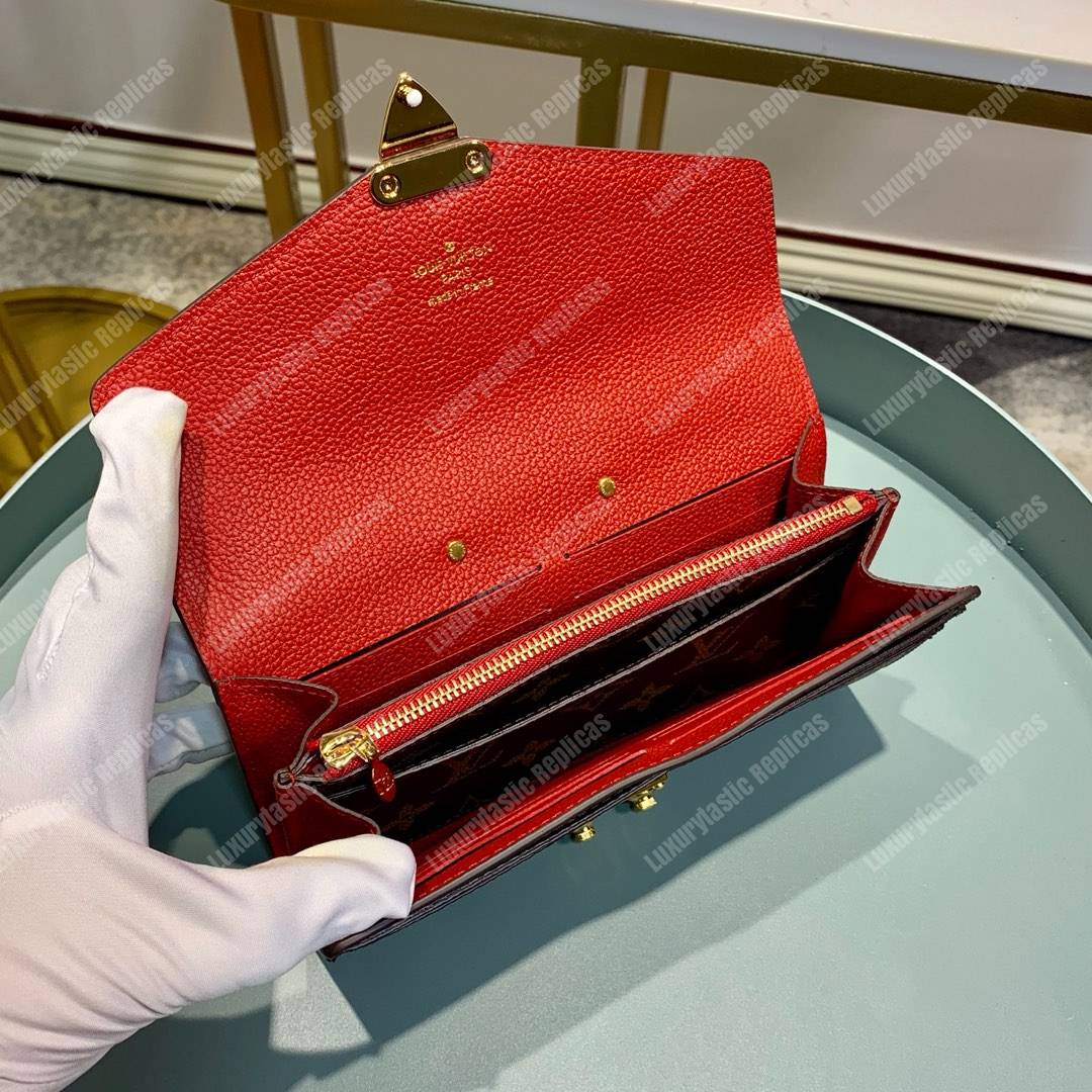 LV Pallas Wallet Monogram Canvas Cerise