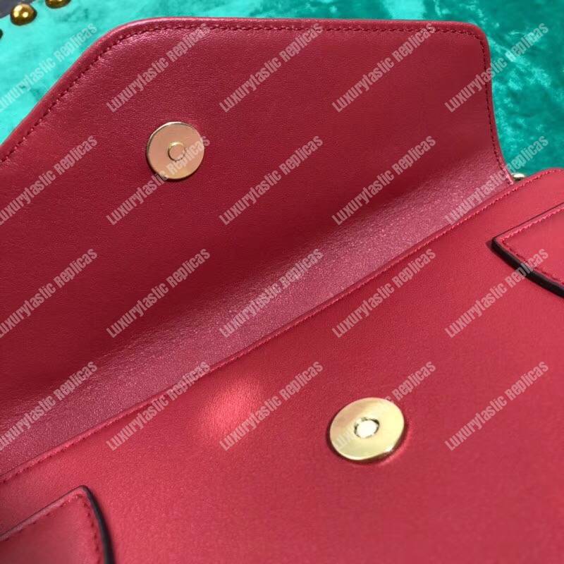 G*u*i broadway leather mini bag red