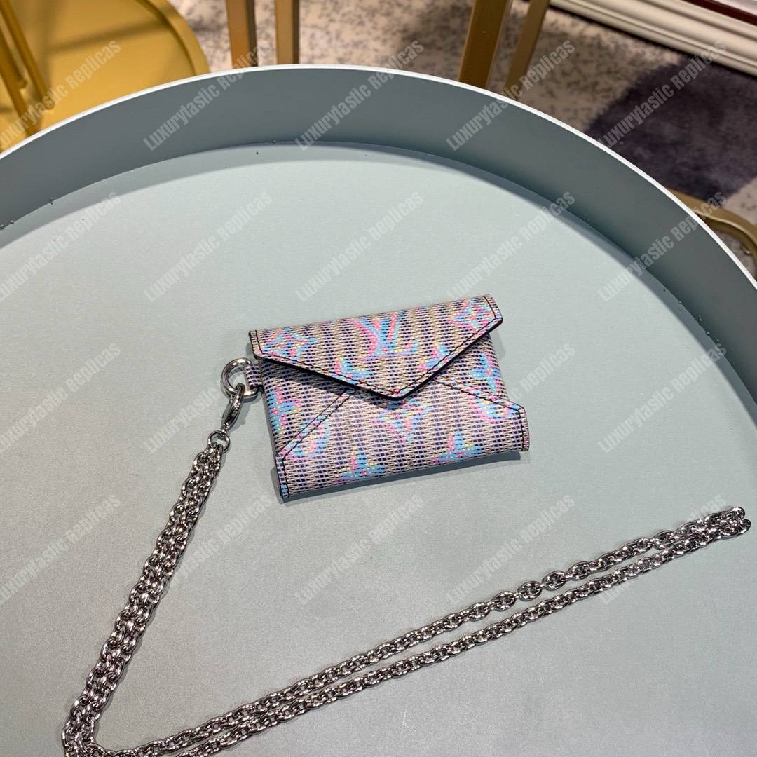 LV Kirigami Necklace Wallet Monogram LV Pop Motif Bleu