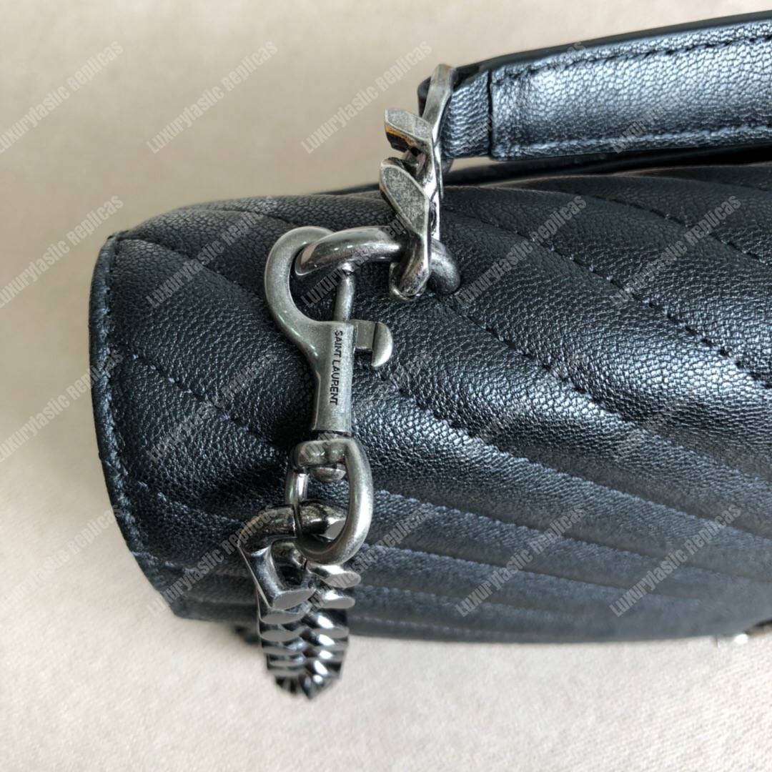 Saint Laurent Large College In Black