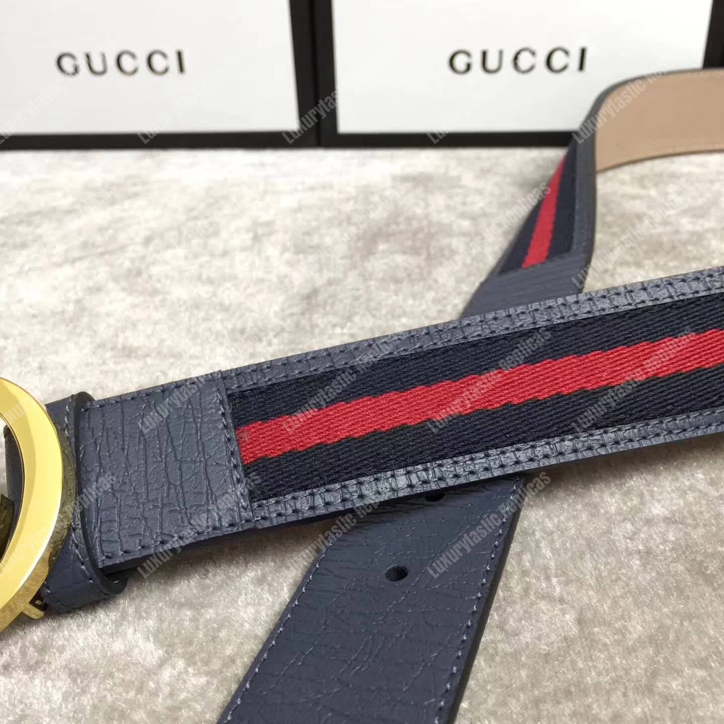 G*u*i web belt with g buckle
