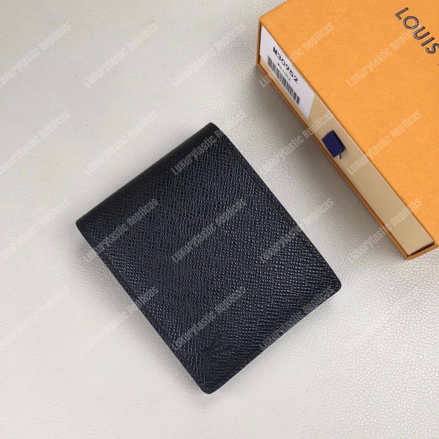 LV Multiple Wallet Taiga Leather Noir