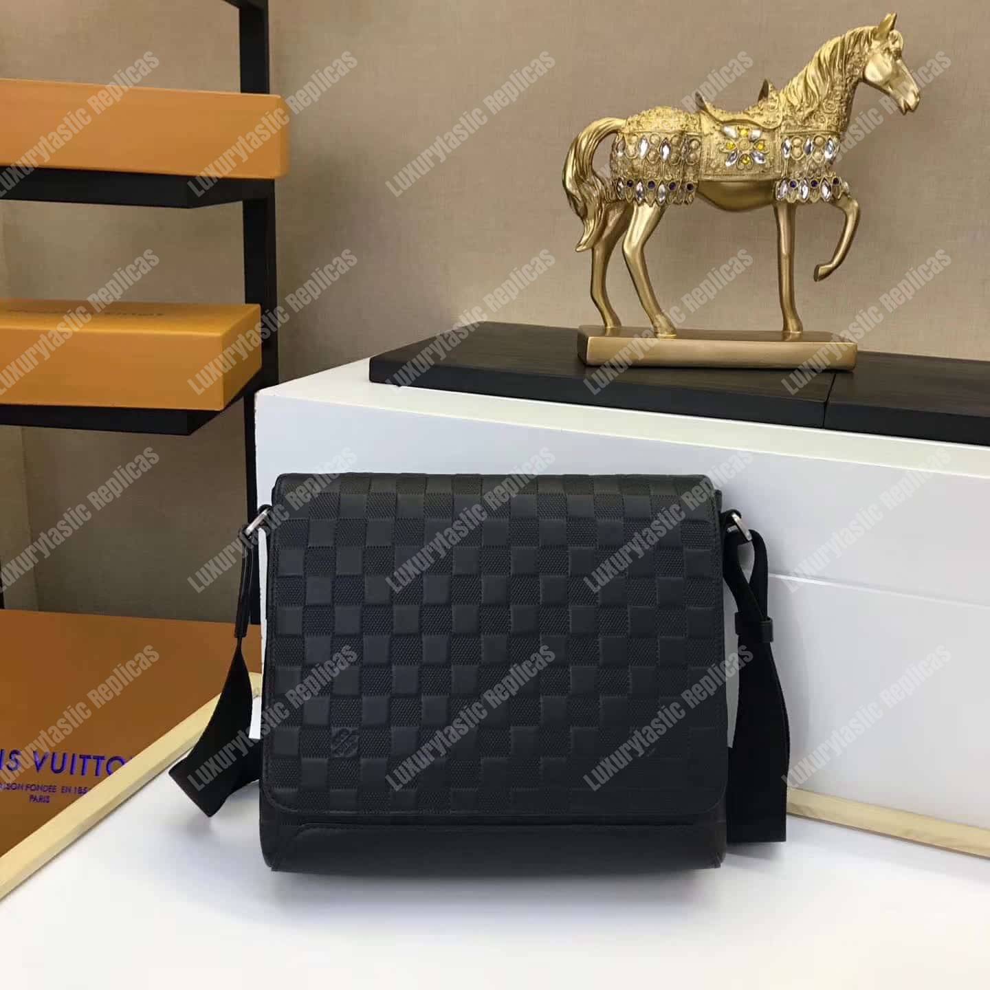 LV District PM Damier Infini Leather Onyx