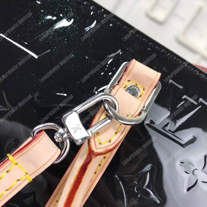 LV Monogram Vernis Neo Triangle Bag Black