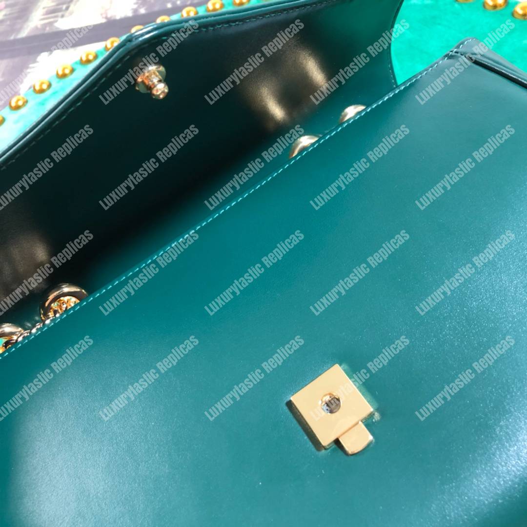 G*u*i rajah medium shoulder bag green