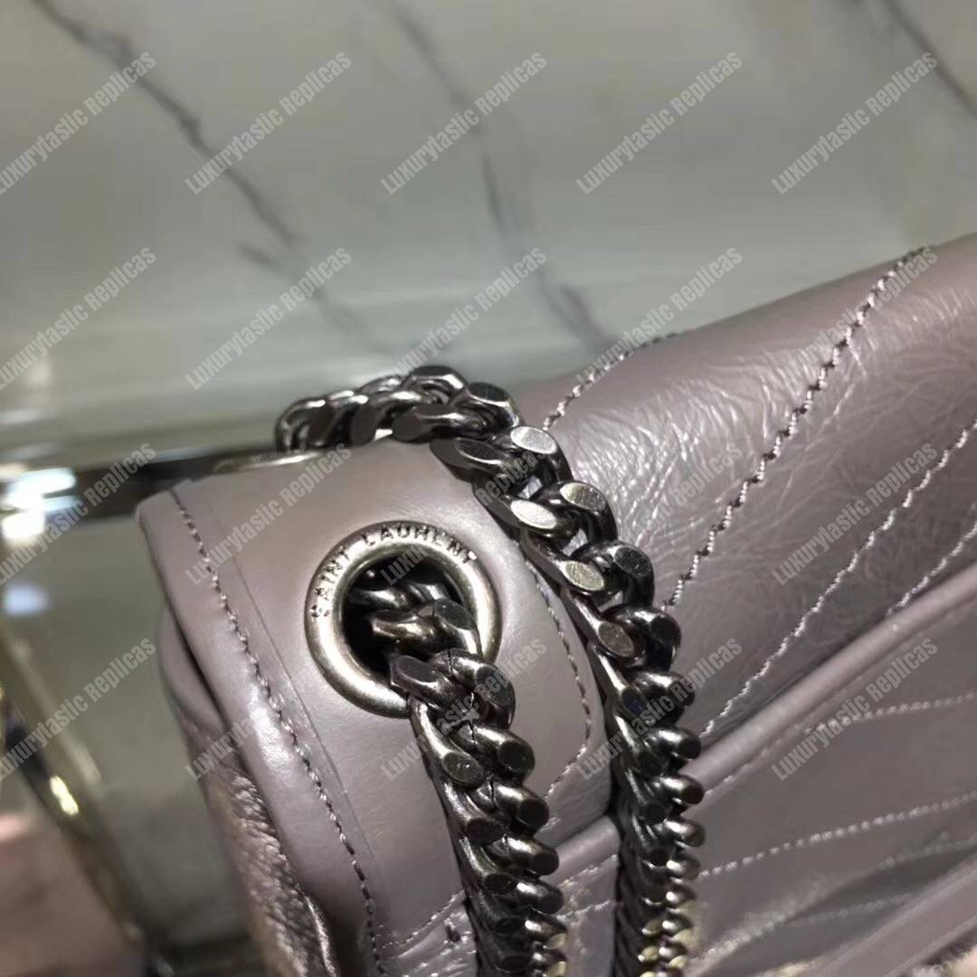 Saint Laurent Niki Medium Fog Vintage