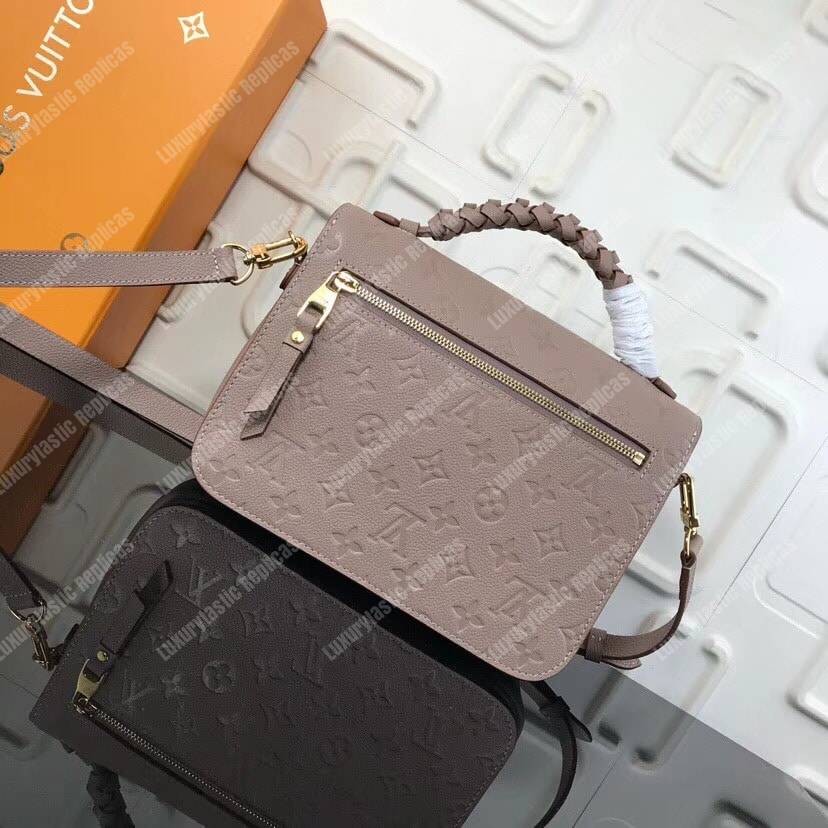 LV Pochette Metis Monogram Empreinte Leather Vison