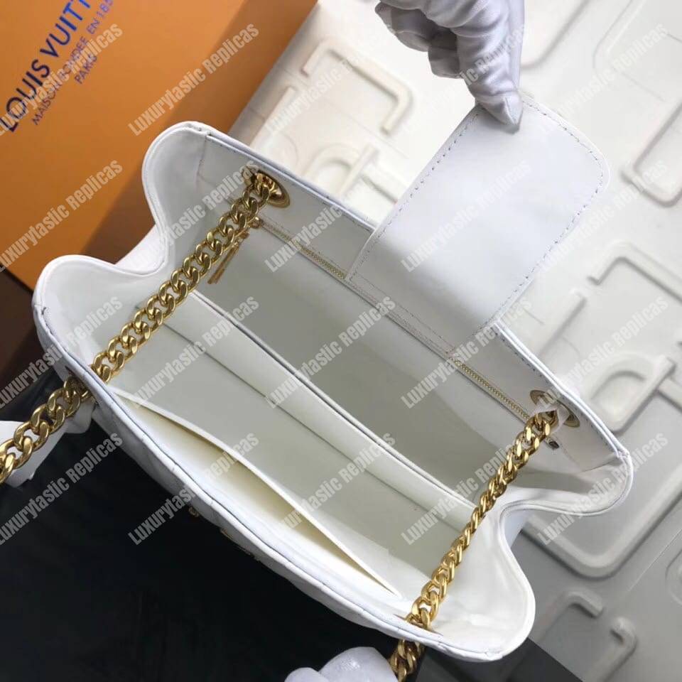 LV New Wave Chain Tote White