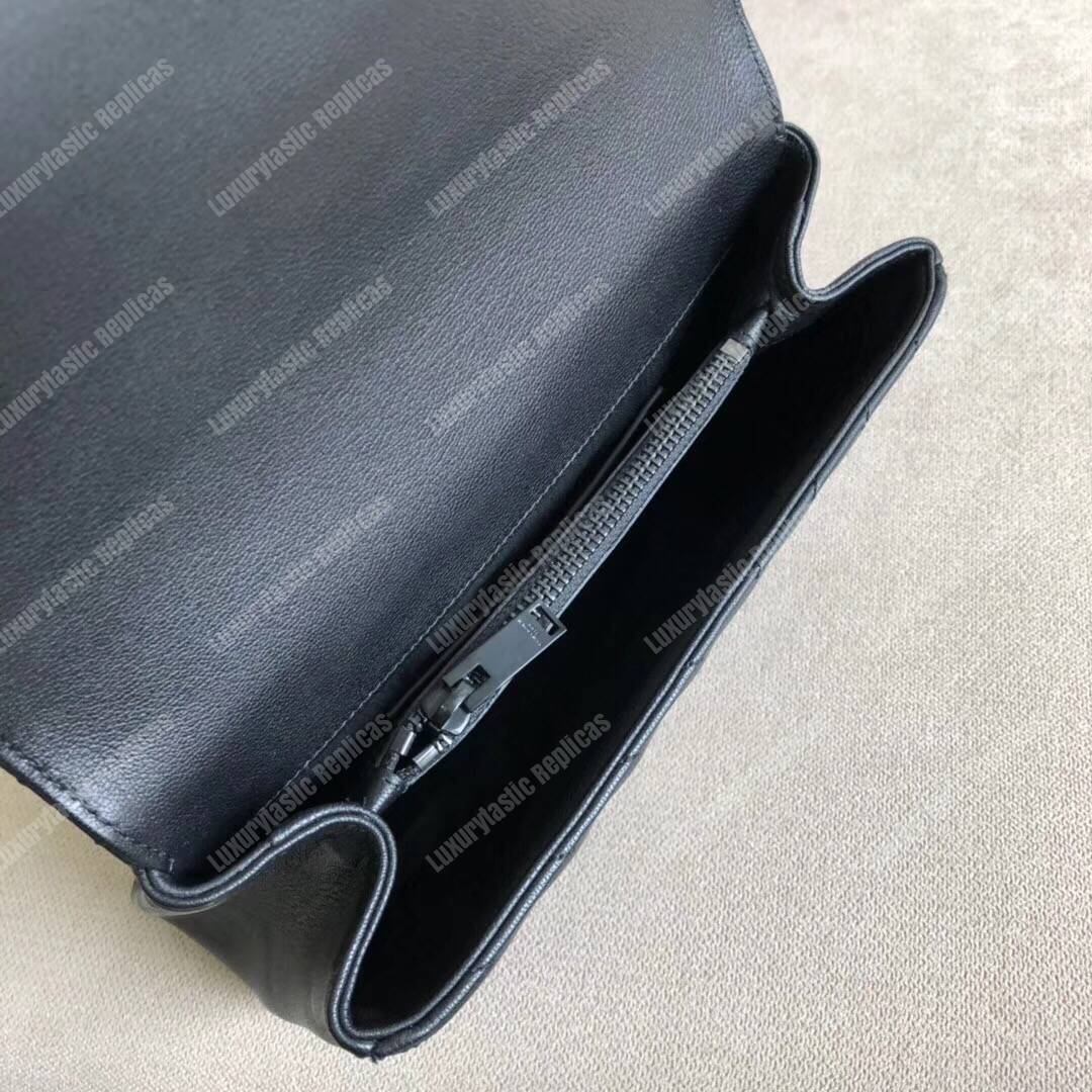 Saint Laurent Medium College Bag In Black
