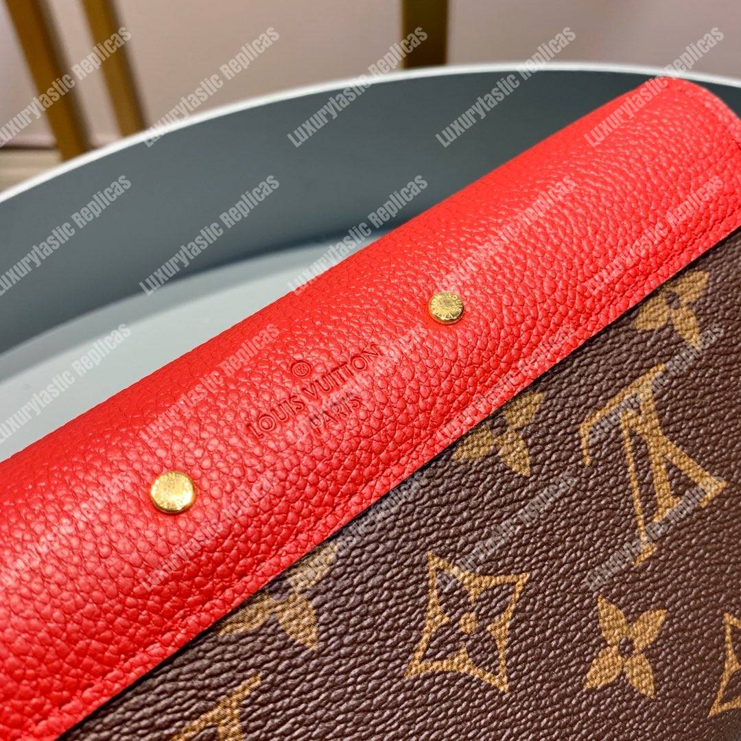 LV Pallas Wallet Monogram Canvas Cerise
