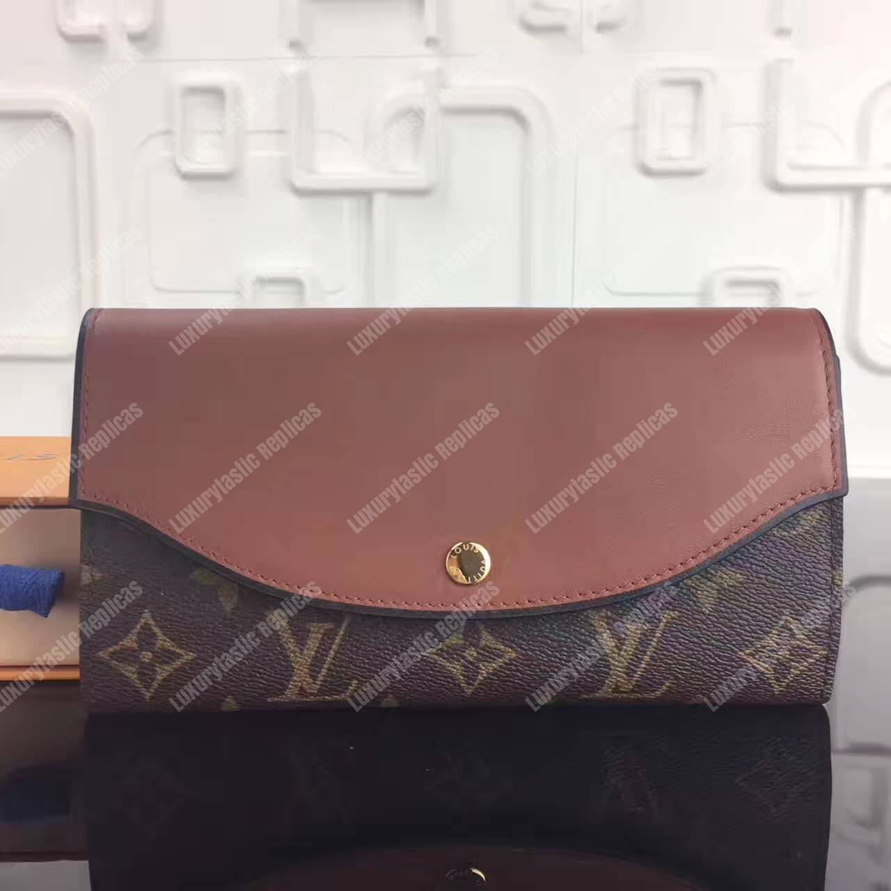 LV Sarah Tuileres Wallet Monogram Marron