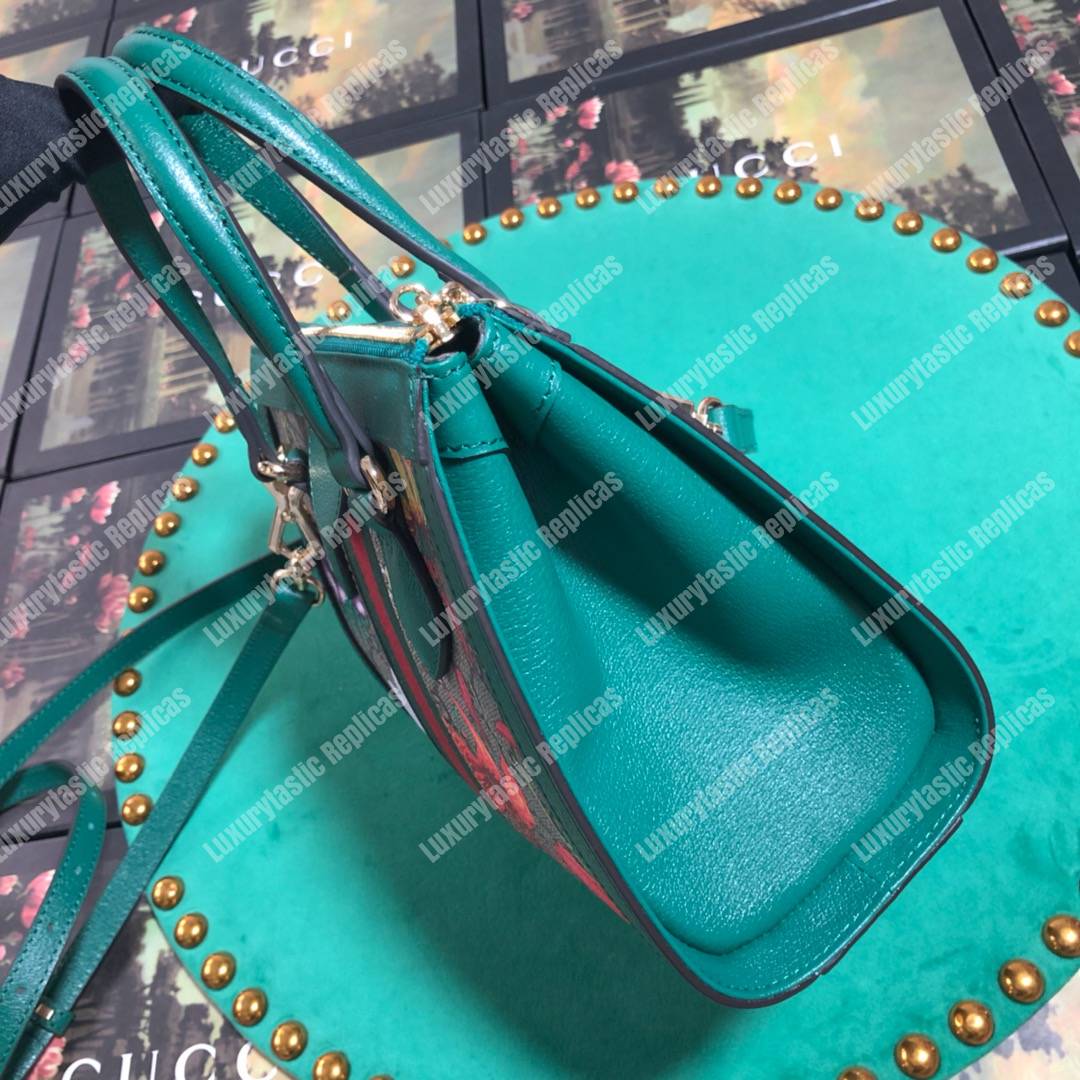 G*u*i online exclusive ophidia gg flora small tote bag