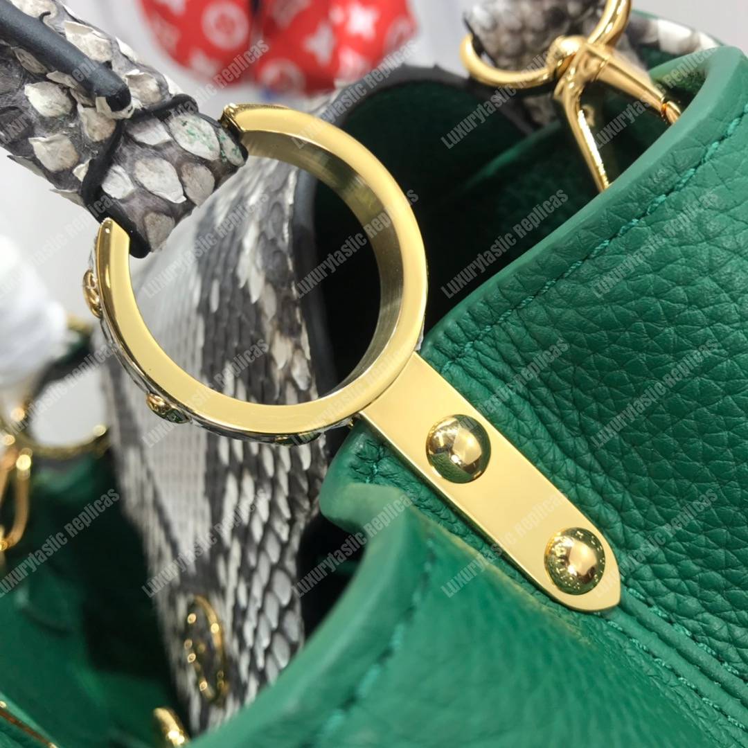 LV Capucines BB Taurillon Python Lauxor