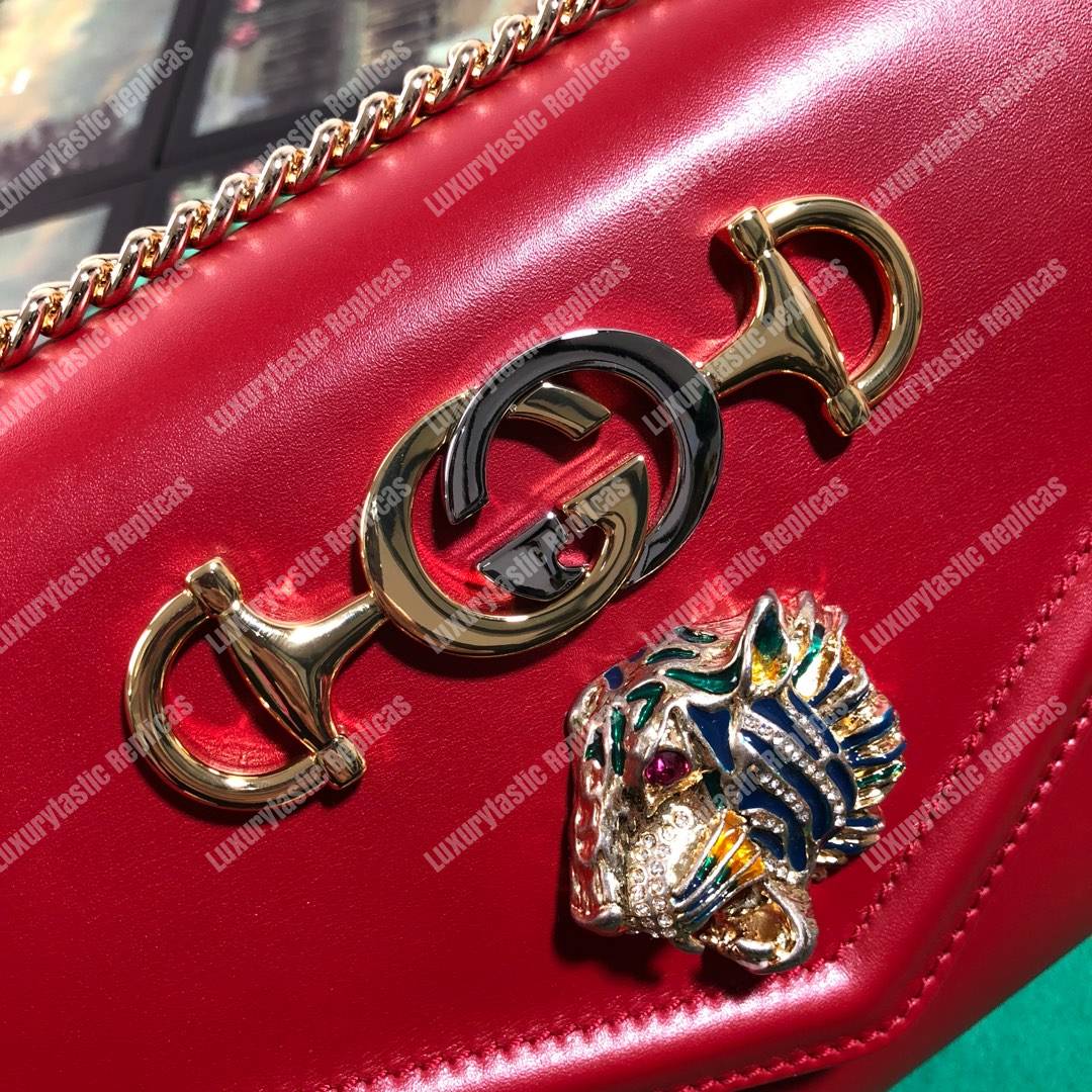 G*u*i rajah medium shoulder bag red