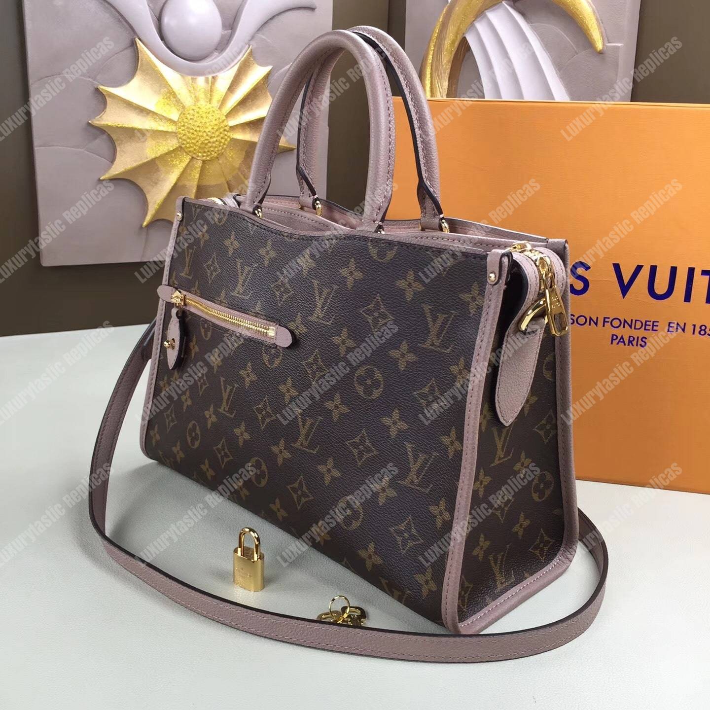 LV Popincourt PM Monogram Taupe Glace