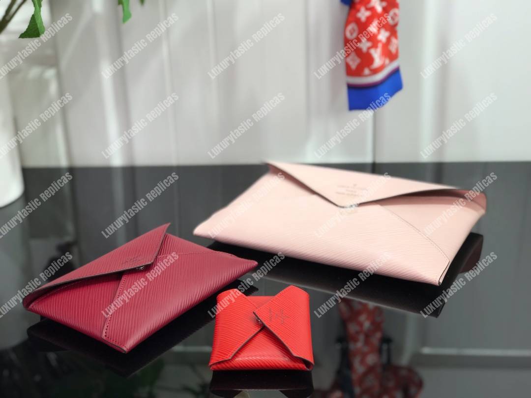 LV Pochette Kirigami Epi Leather 3-in-1 Rose Ballerine Pink/ Fuchsia / Coquelicot