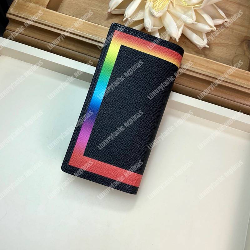 LV Abloh Brazza Wallet Taiga