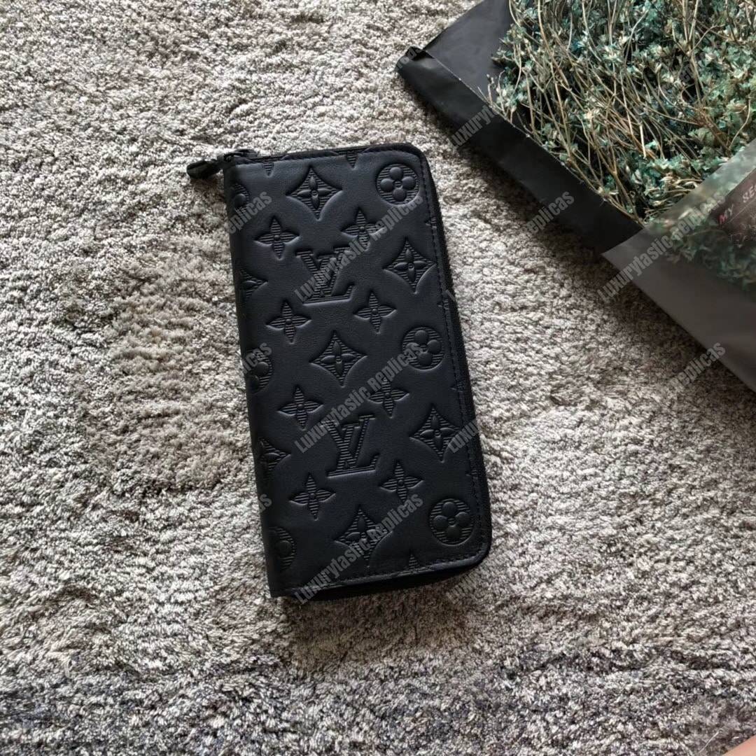 LV Zippy Wallet Vertical Monogram Shadow