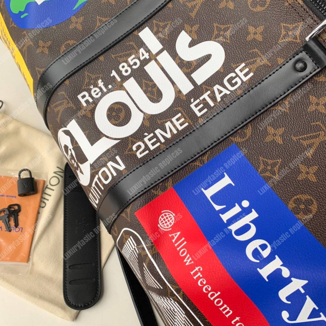 LV Keepall Bandouliere 45 Monogram Marron