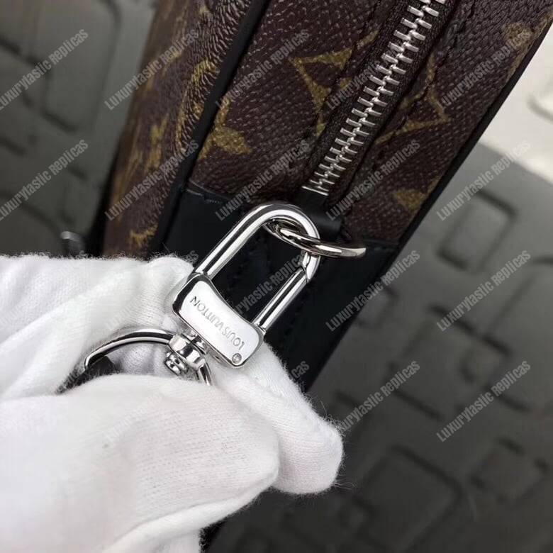 LV Kasai Clutch Monogram Macassar Canvas