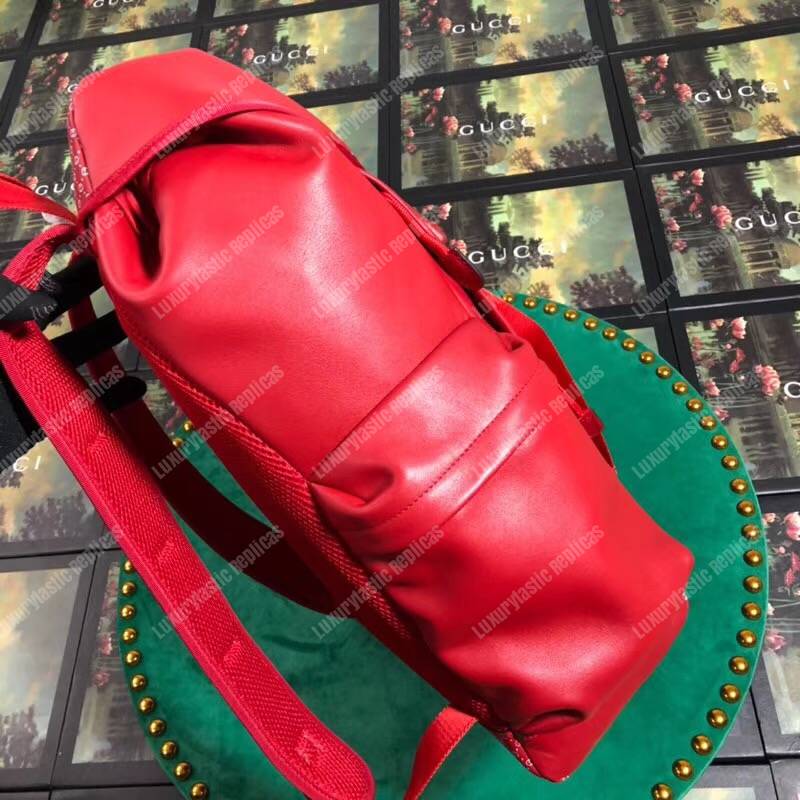 G*u*i dapper dan backpack hibiscus red