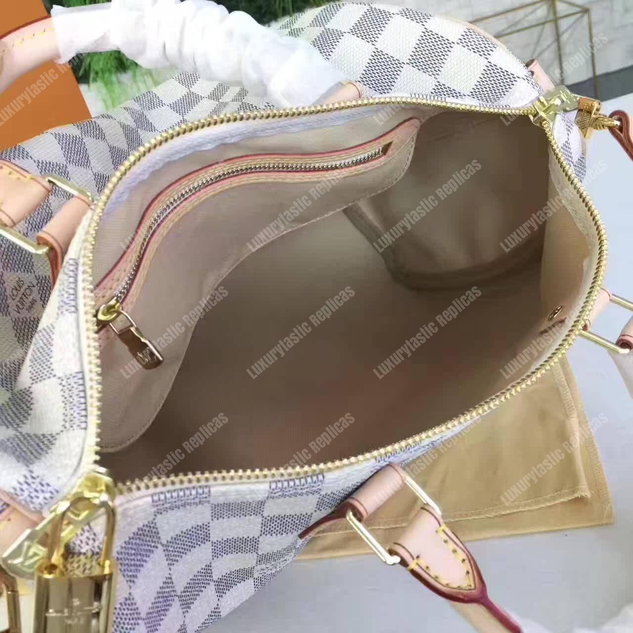 LV Speedy Bandouliere 30 Damier Azur Canvas