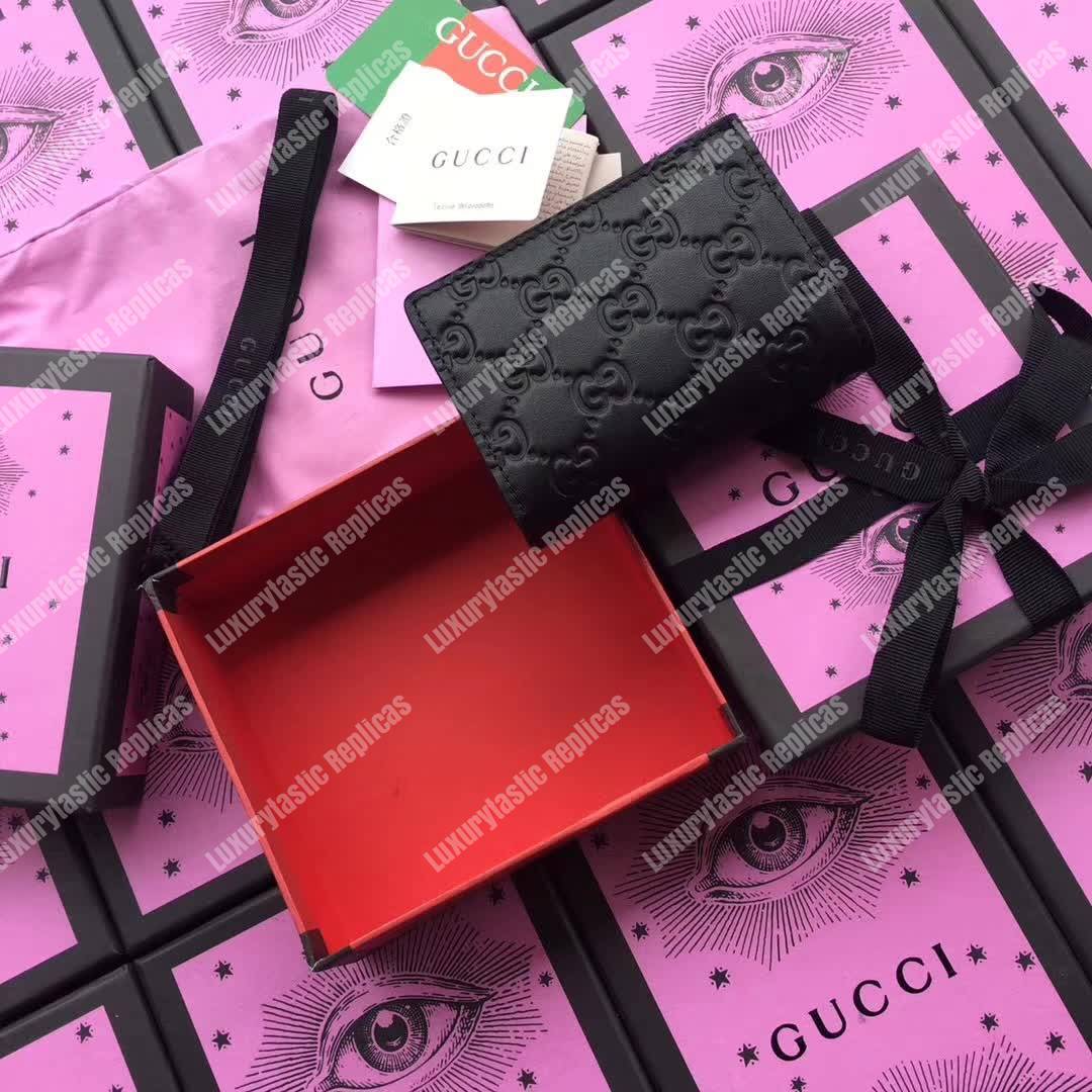 G*u*i signature card case in black