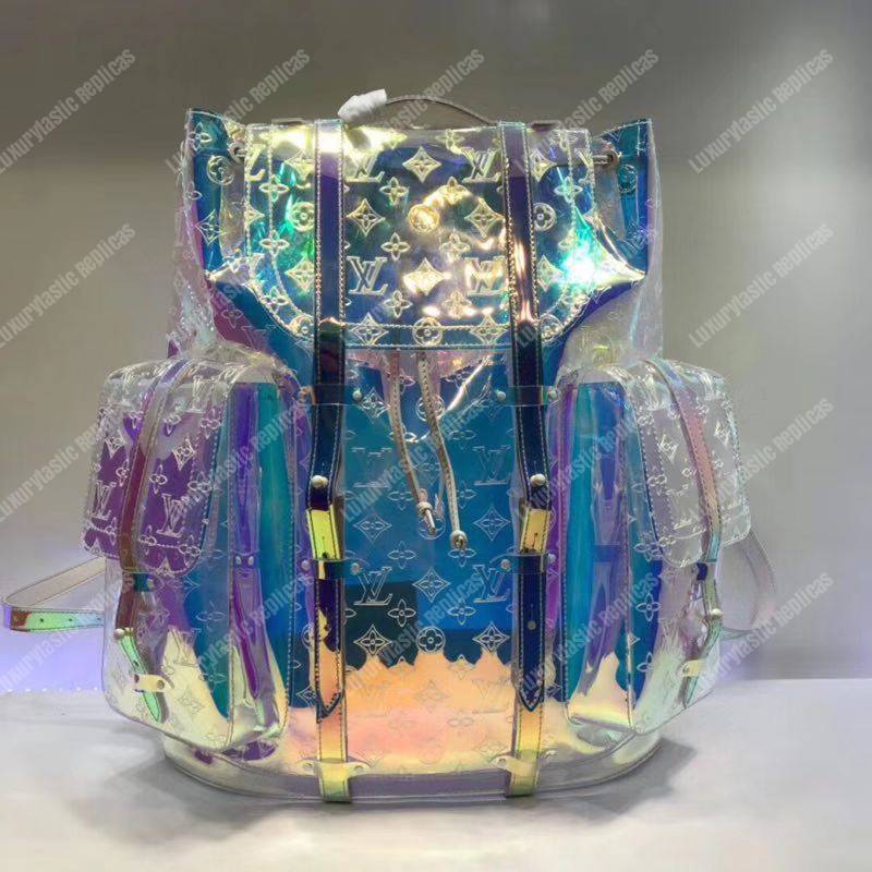 LV Christopher Backpack GM Monogram Iridescent Prism