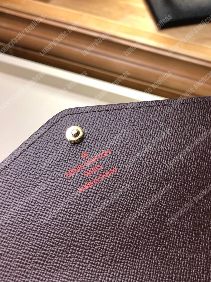 LV Sarah Wallet Damier Ebene Brown