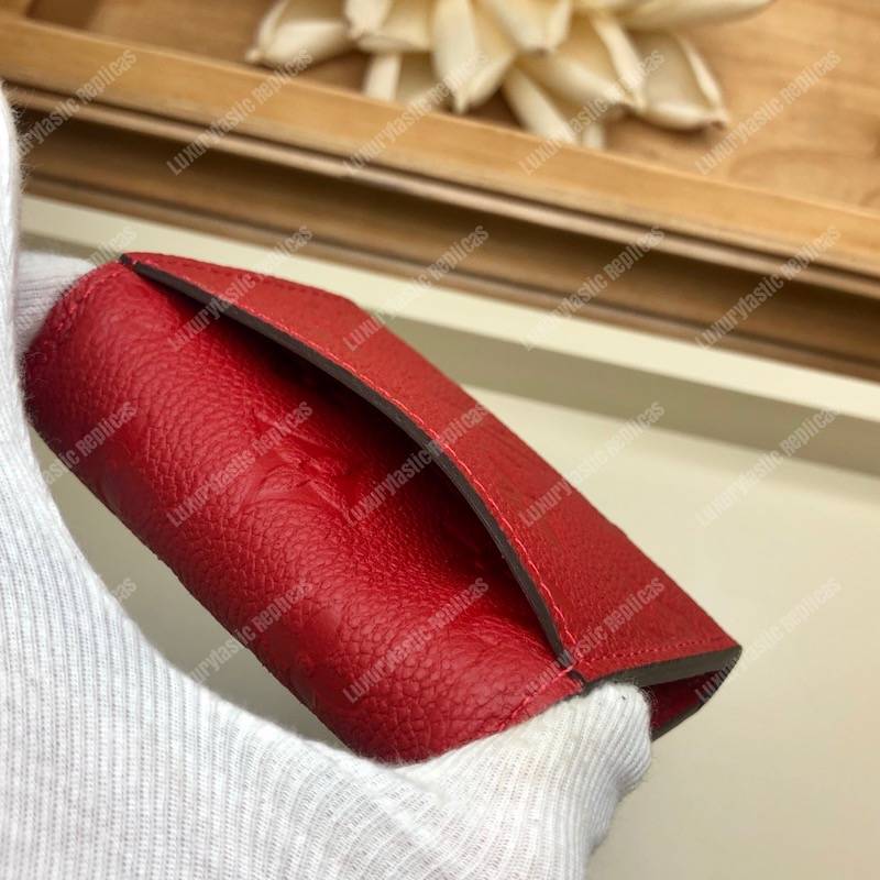 LV Zoé Wallet Monogram Empreinte Scarlet