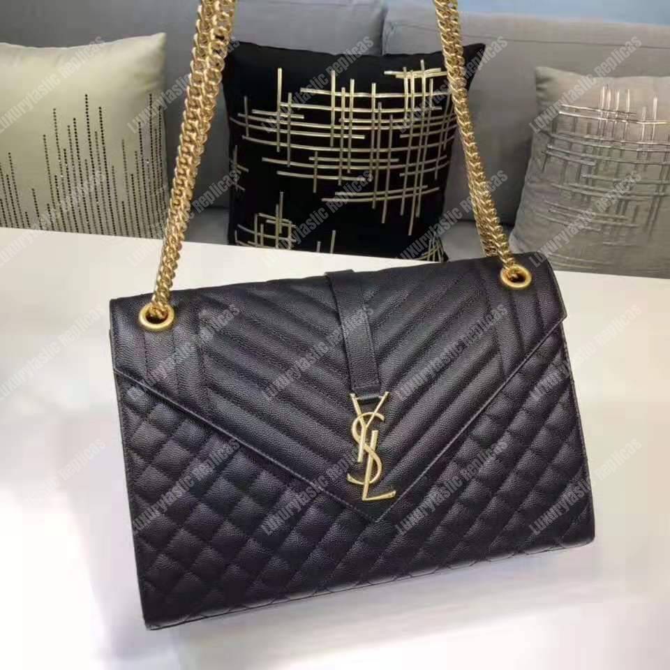 Saint Laurent Classic Large Soft Envelope Black