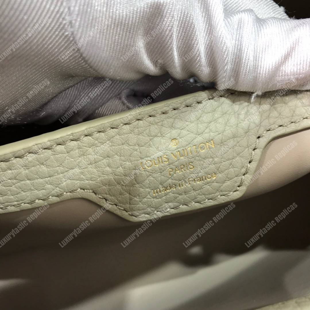 LV Capucines BB Taurillon Python Gris