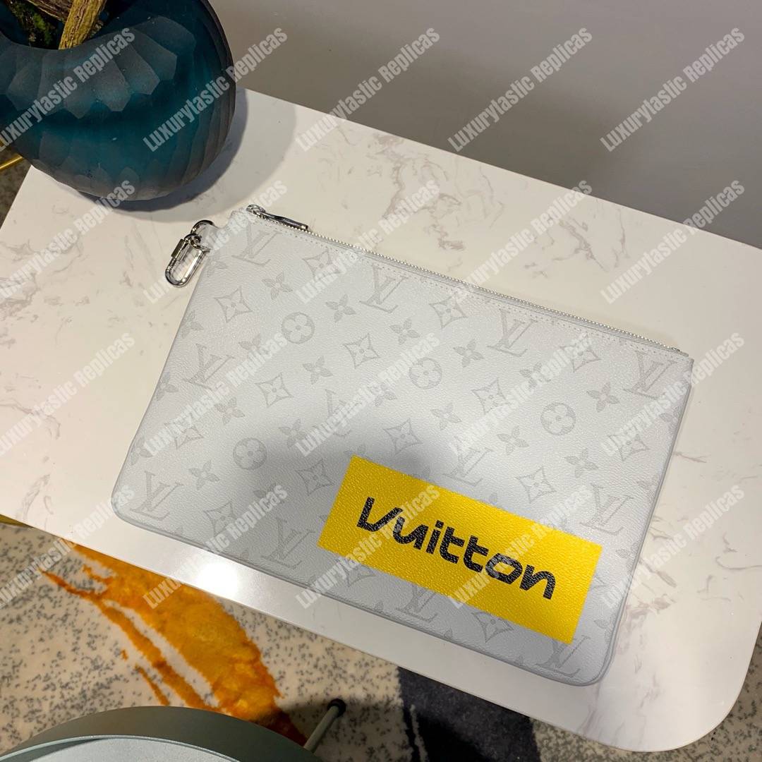 LV Zipped Pouch GM Monogram White