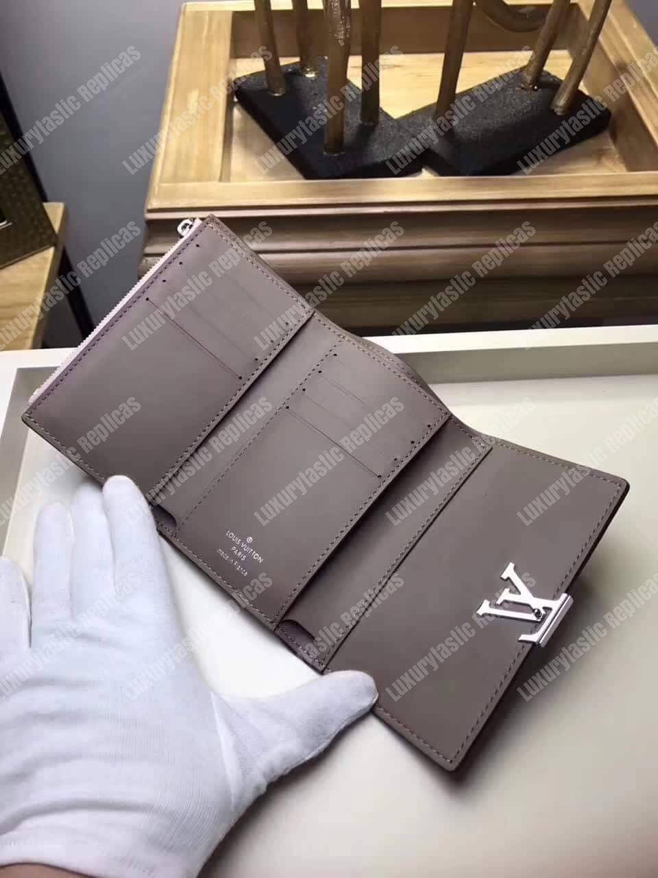LV Capucines Compact Wallet Magnolia