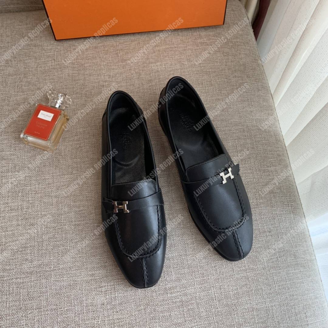 H**mes h buckle loafer black