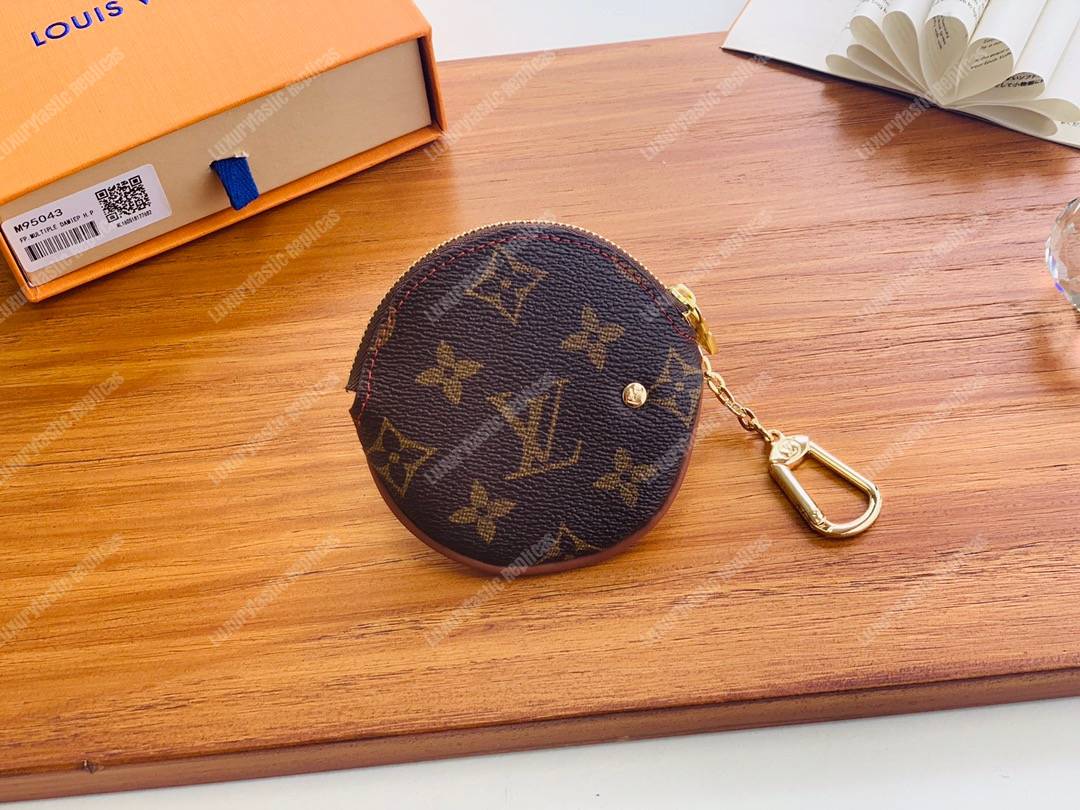 LV Round Coin Purse Monogram Cherry