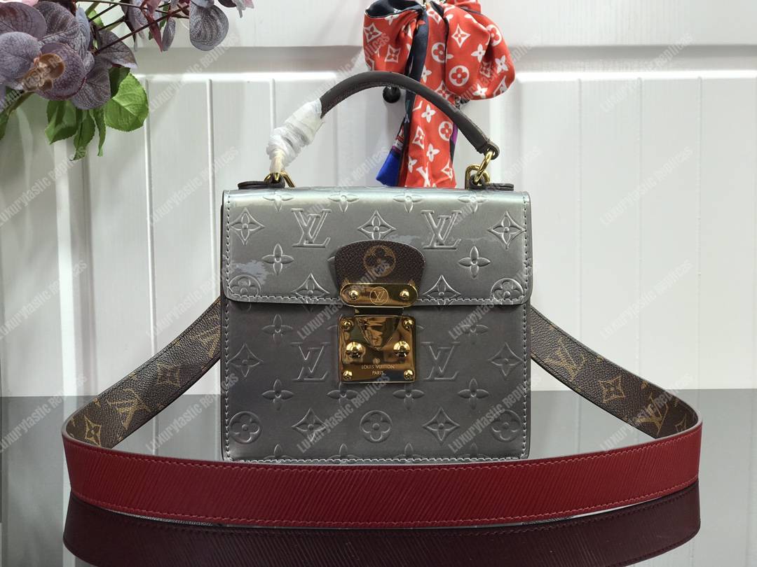 LV Spring Street Monogram Vernis Champagne Métallisé