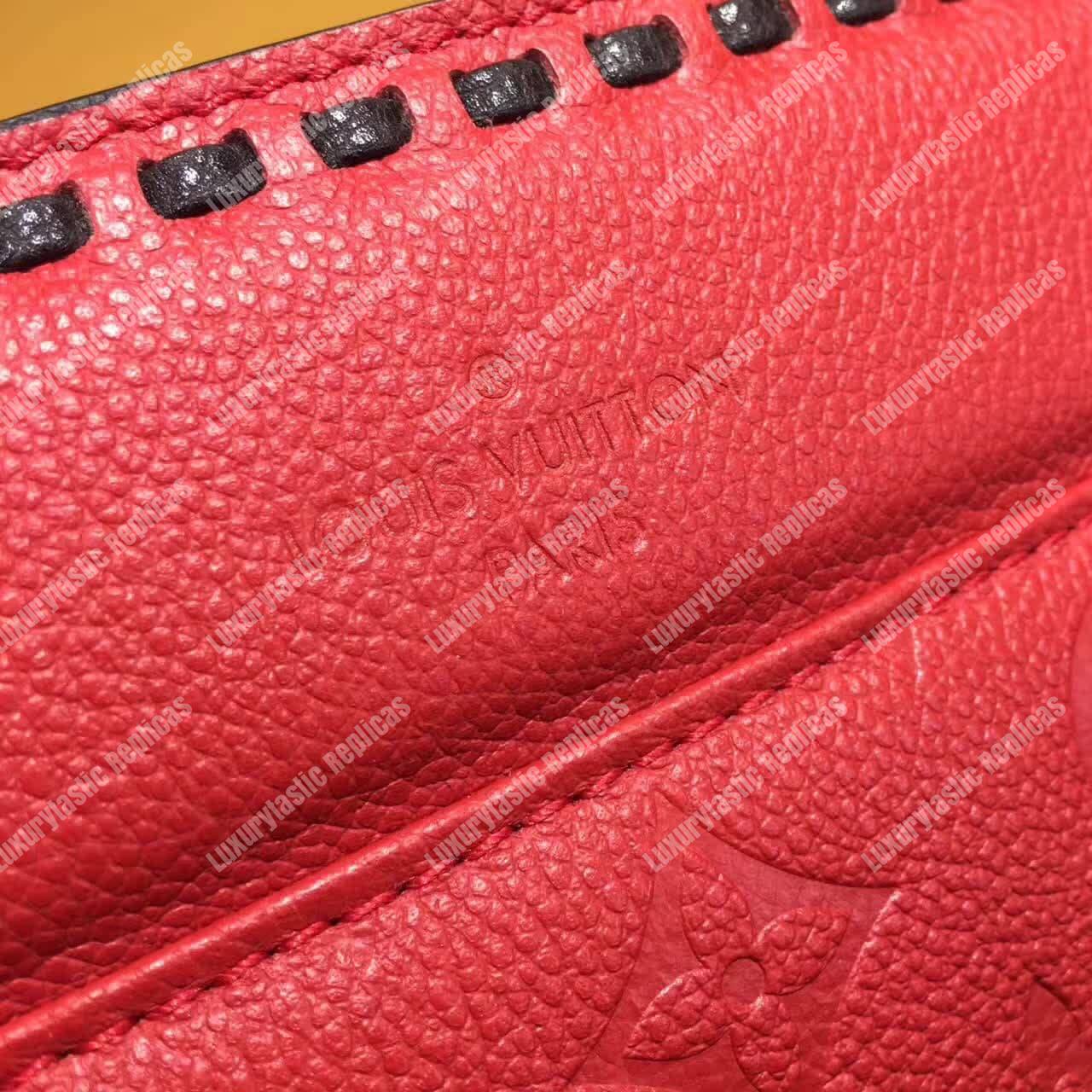 LV Vosges MM Bag Monogram Empreinte Leather Cerise