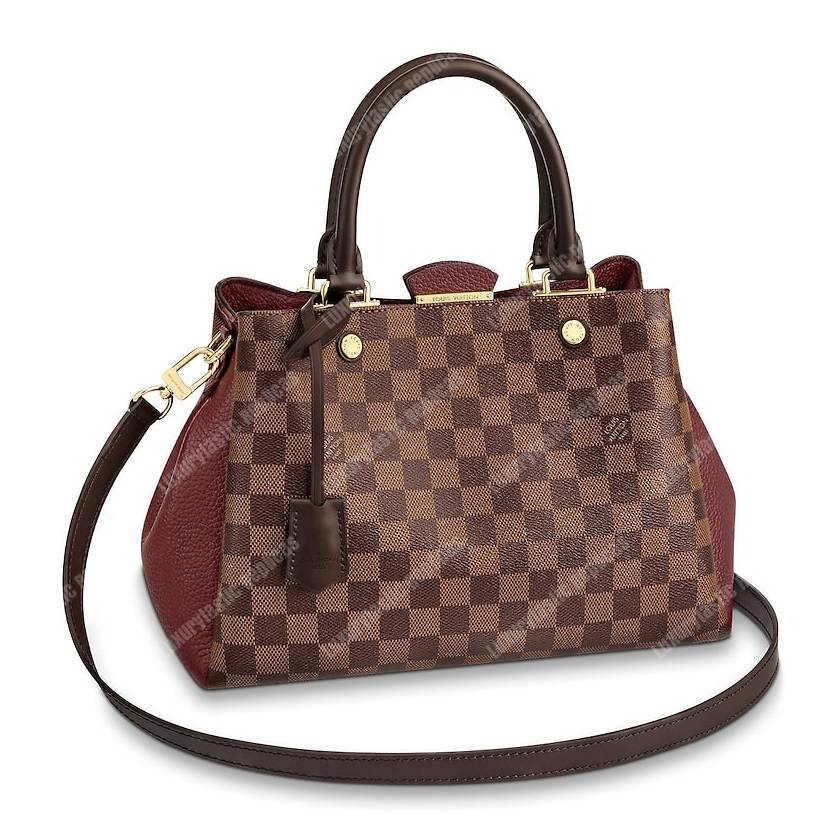 LV Brittany Damier Ebene Canvas Bordeaux