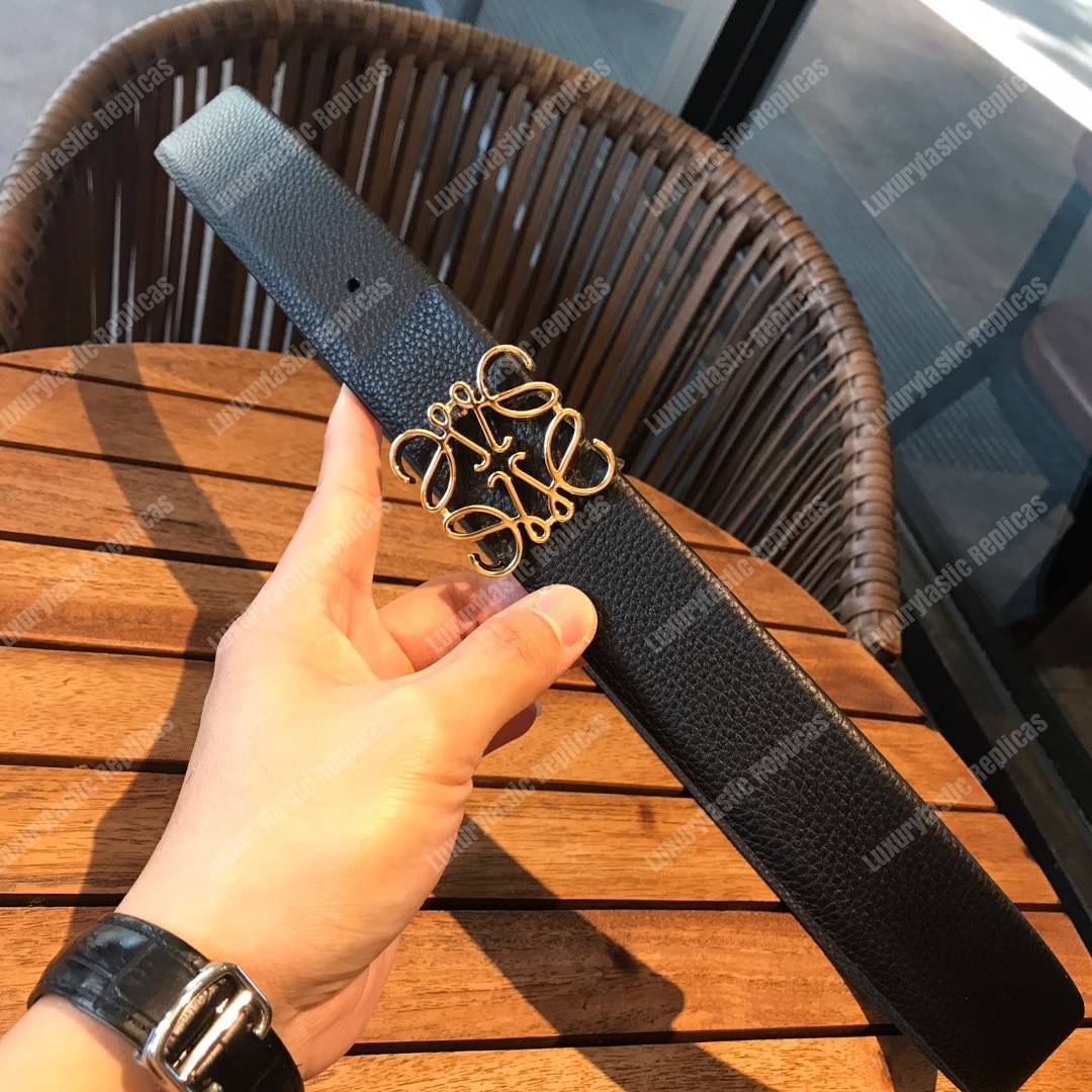 Loewe Anagram Belt 3.2Cm Black