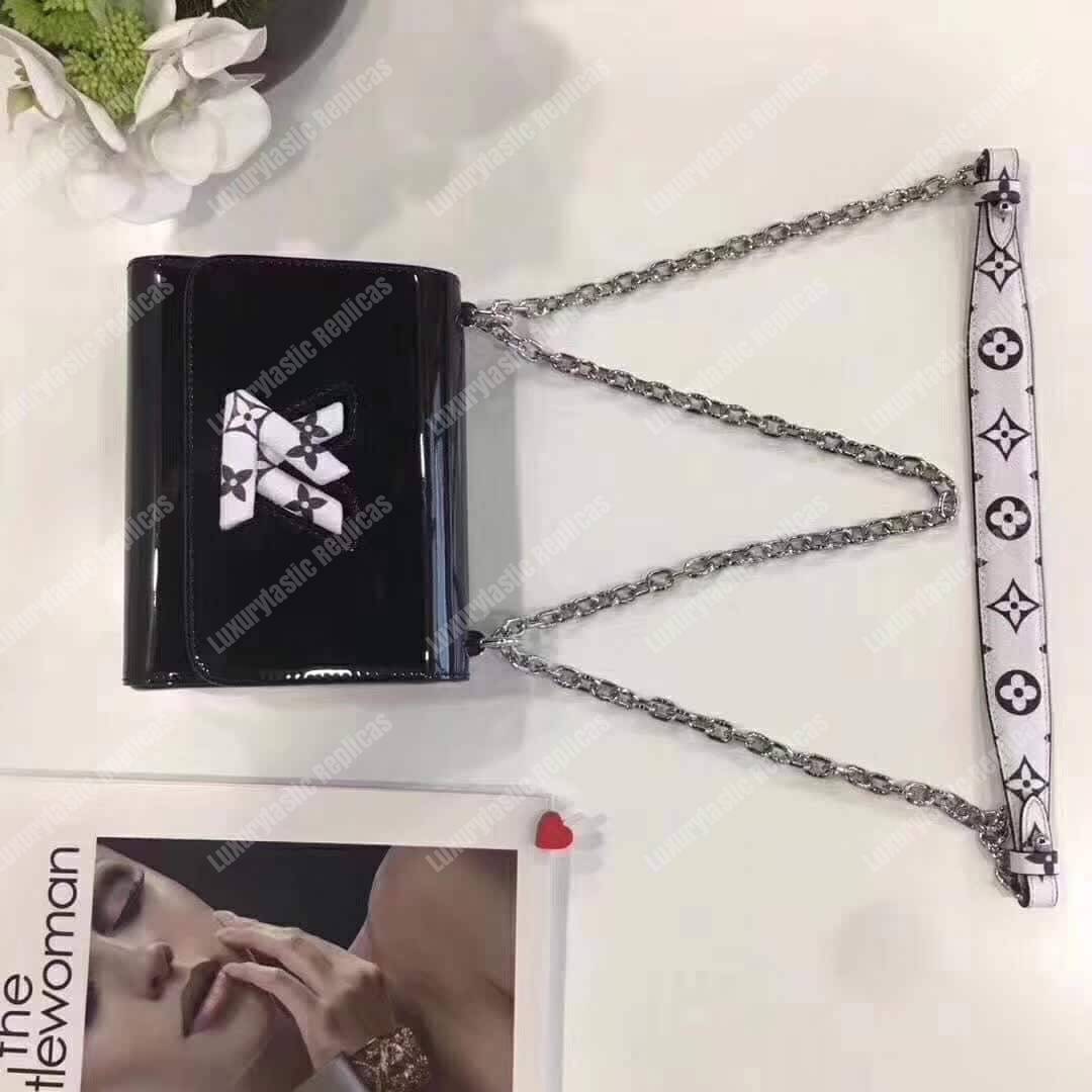 LV Twist PM Monogram Vernis Leather Noir