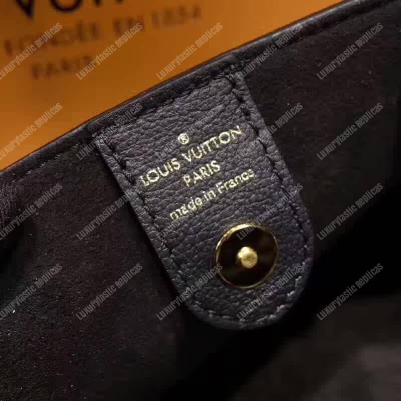 LV Lockmeto Handbag Luxury Leather Noir
