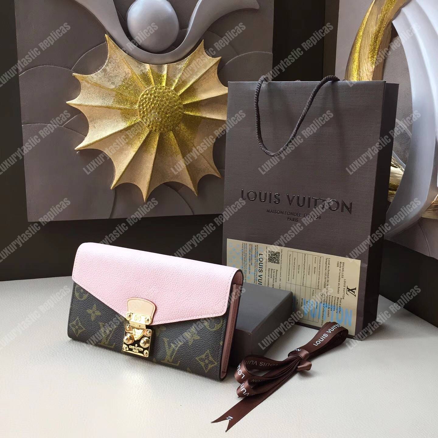 LV Pallet Wallet Monogram Taurillon Leather